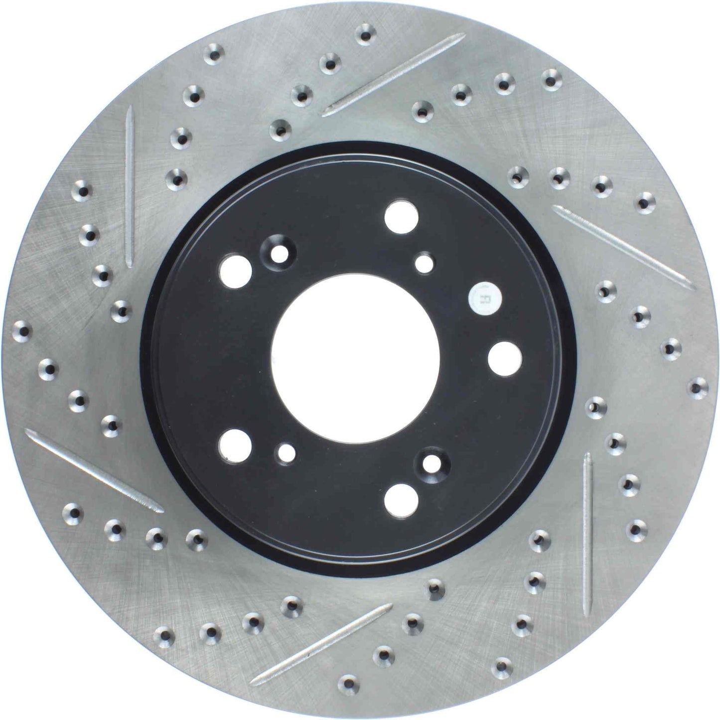 StopTech Sport Drilled/Slotted Brake Rotor; Front Right