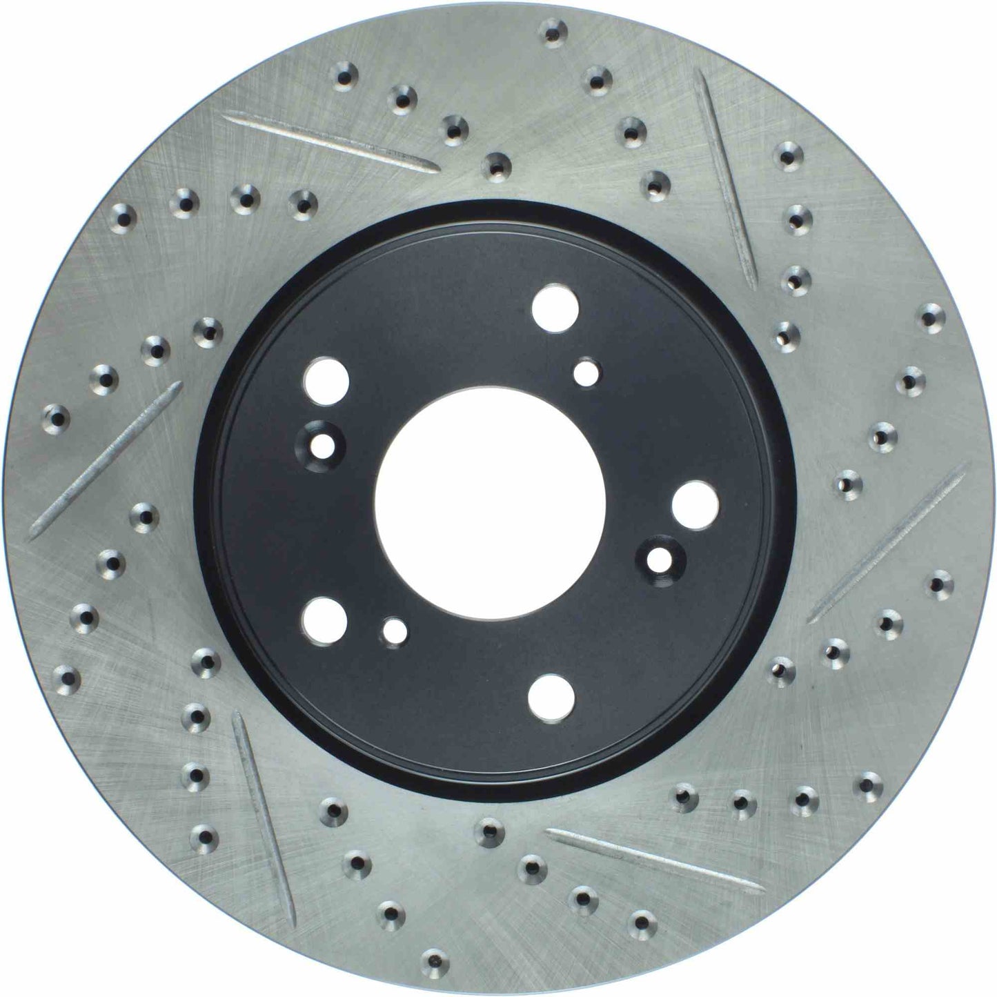 StopTech Sport Drilled/Slotted Brake Rotor; Front Left