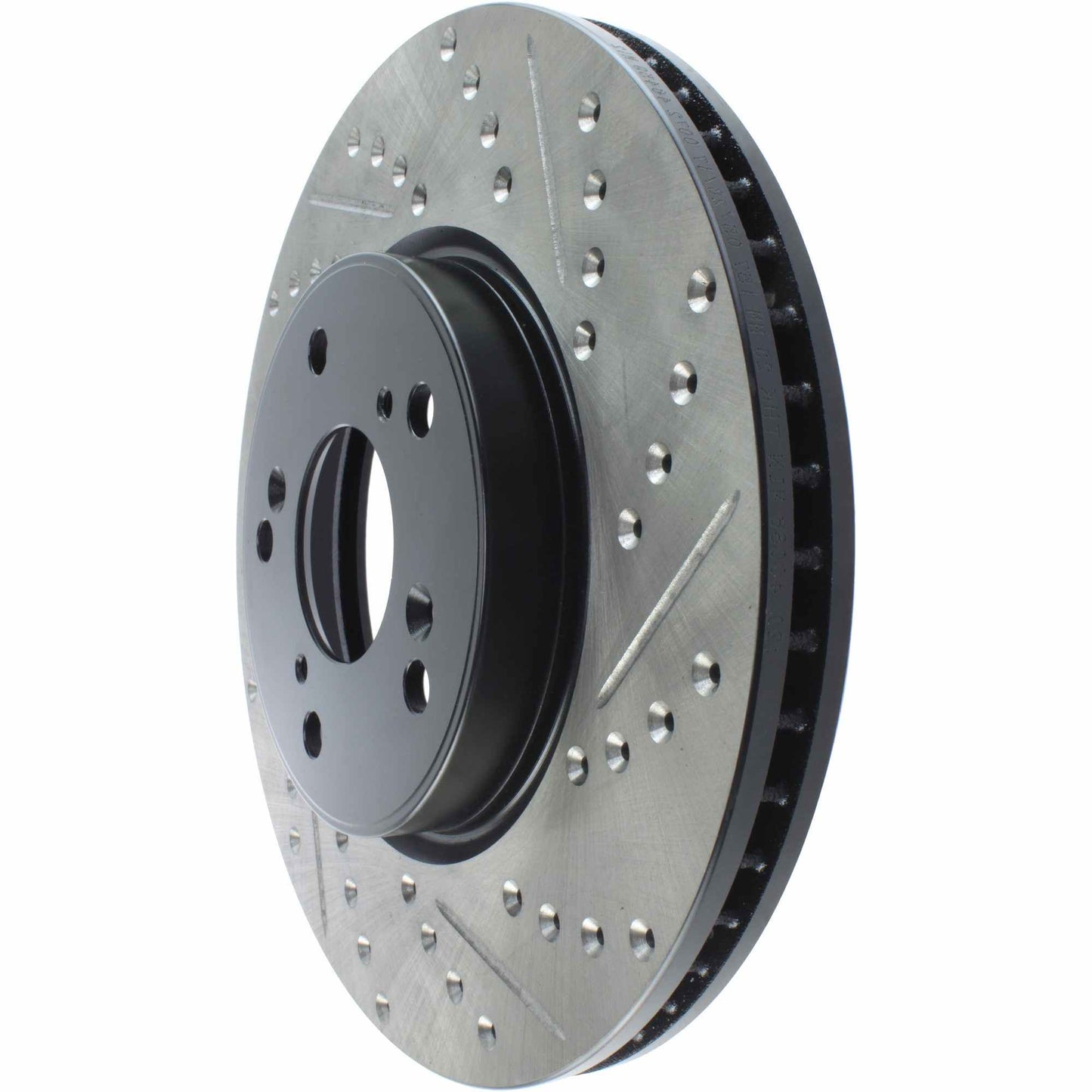 StopTech Sport Drilled/Slotted Brake Rotor; Front Left