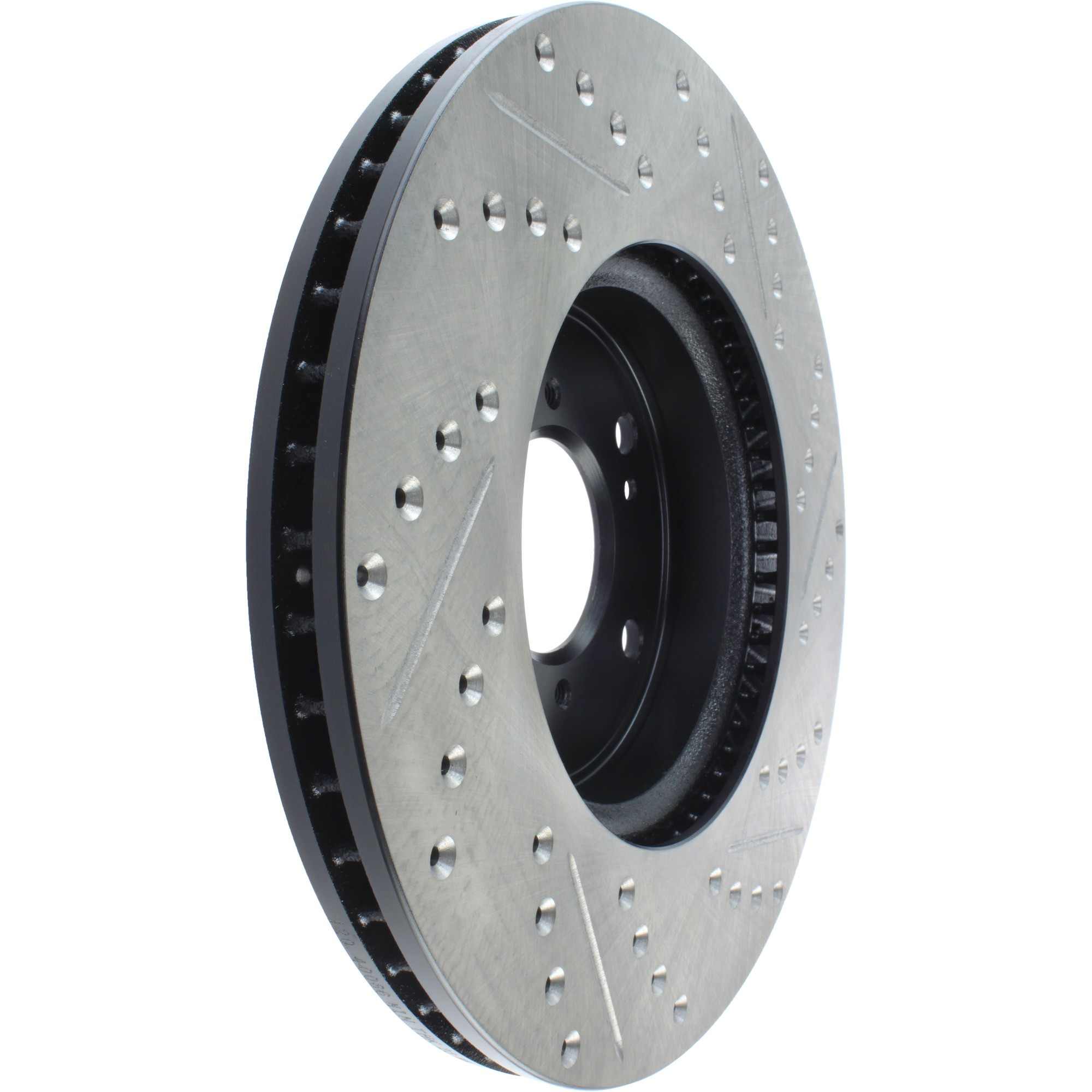 StopTech Sport Drilled/Slotted Brake Rotor; Front Right