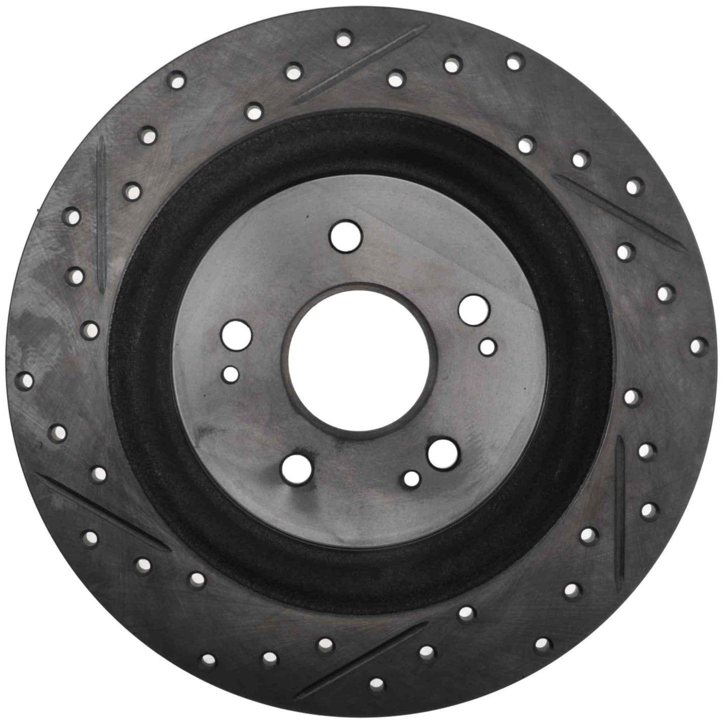 StopTech Sport Drilled/Slotted Brake Rotor; Rear Left