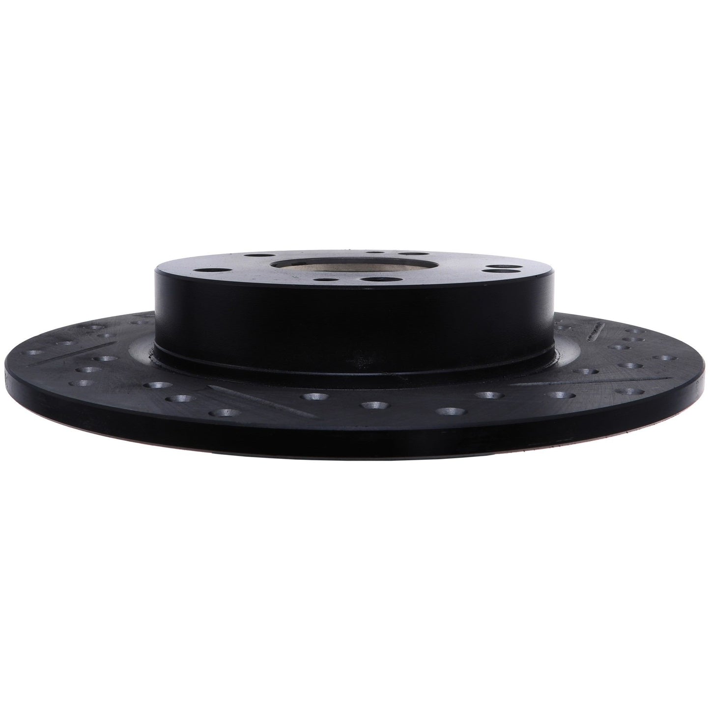 StopTech 16-18 Honda Civic EX/LX Sedan Slotted & Drilled Rear Left Rotor 127.40089L