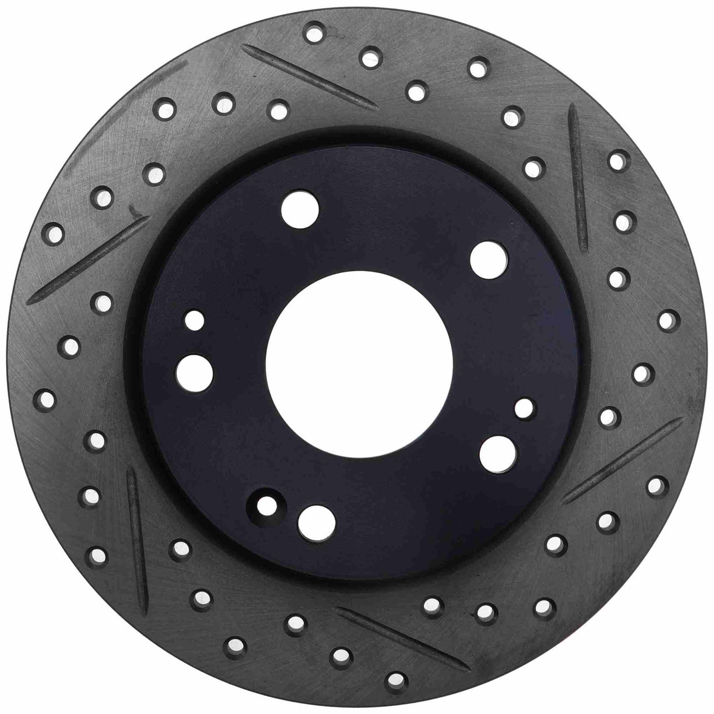 StopTech 16-18 Honda Civic EX/LX Sedan Slotted & Drilled Rear Left Rotor 127.40089L