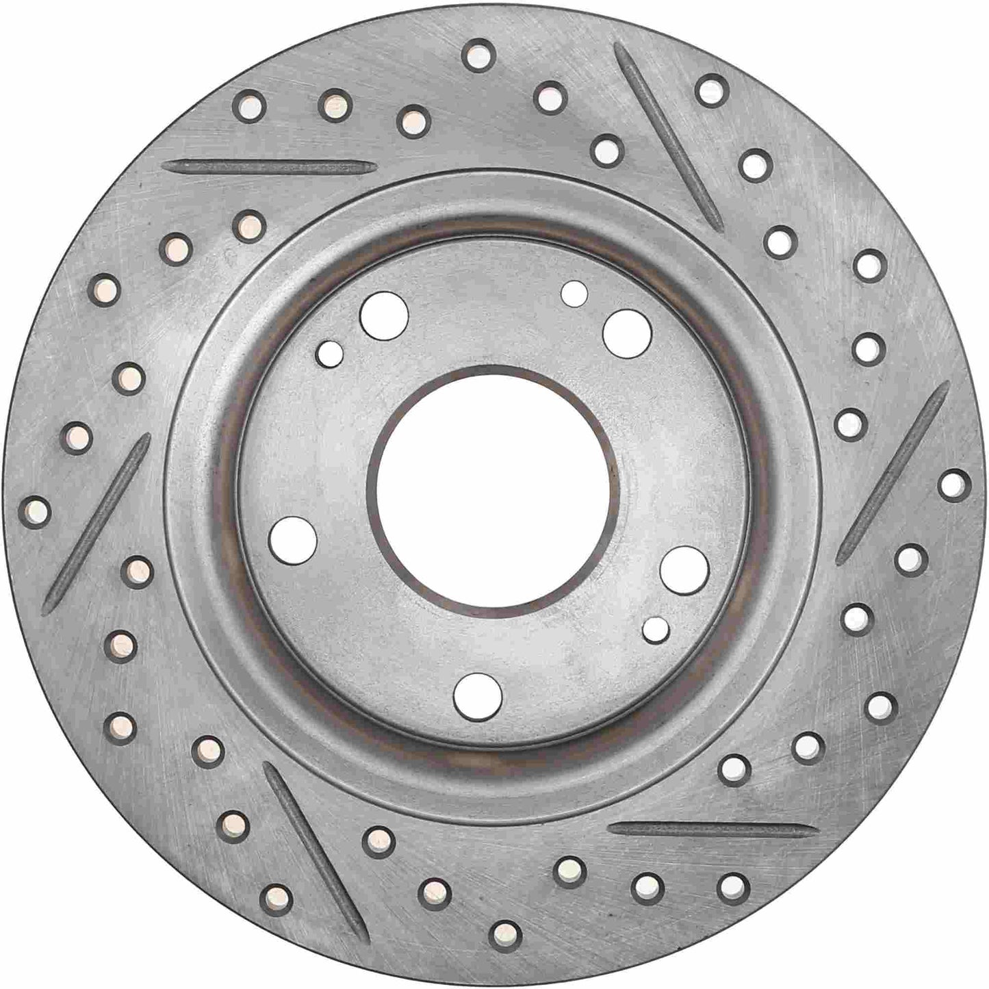 StopTech 16-18 Honda Civic Sport Slotted & Drilled Rear Left Rotor 127.40089R