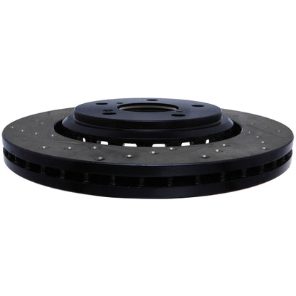 StopTech Sport Drilled/Slotted Brake Rotor; Front Right