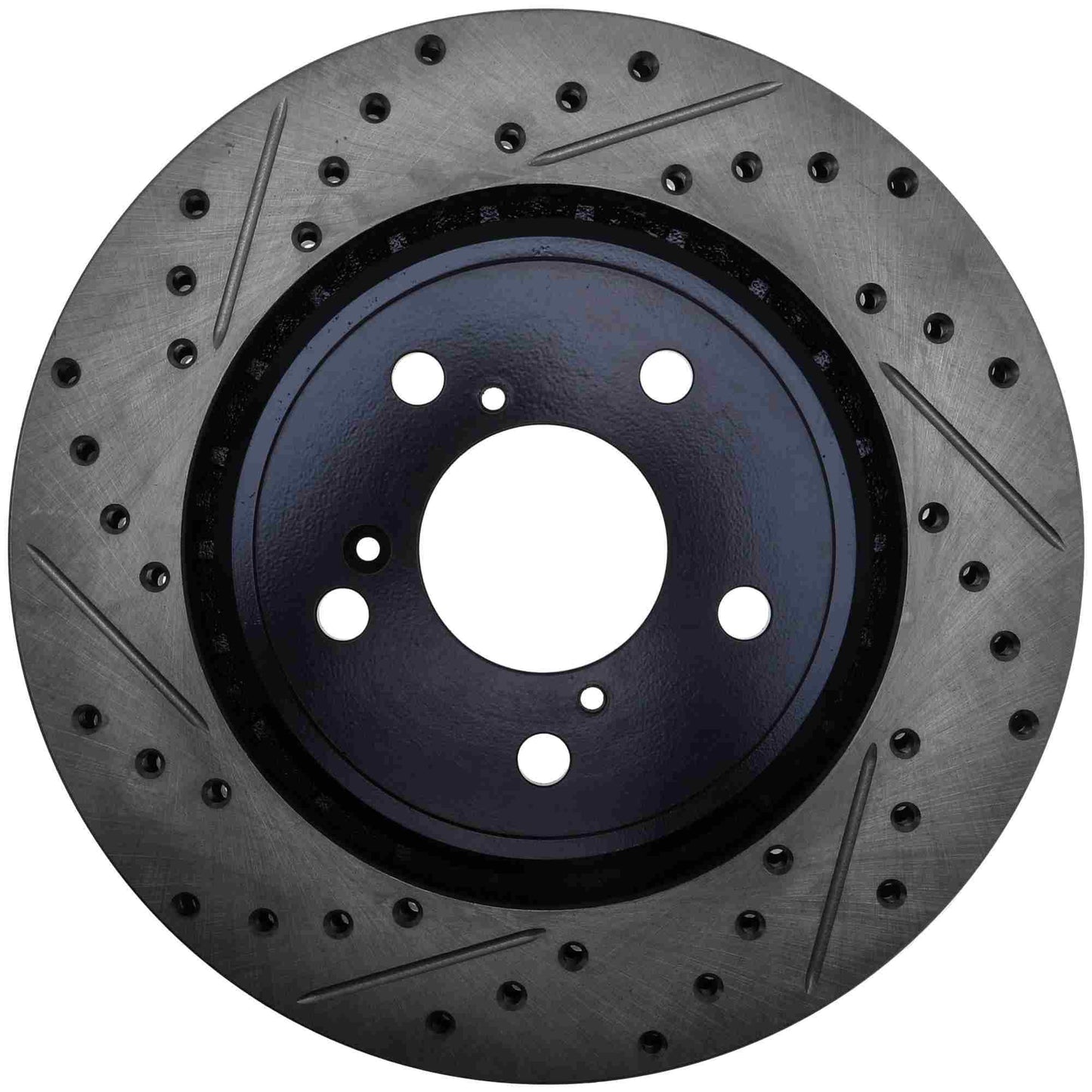 StopTech Sport Drilled/Slotted Brake Rotor; Front Right