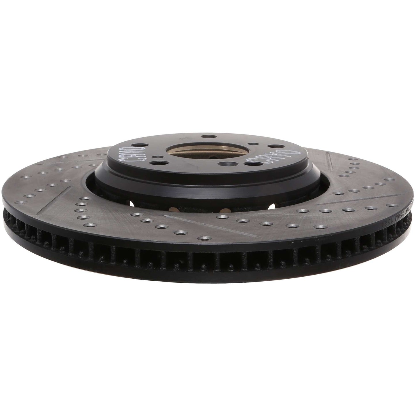 StopTech 17-18 Acura ILX Sport Slotted & Drilled Front Left Cryo Rotor 127.40094CL