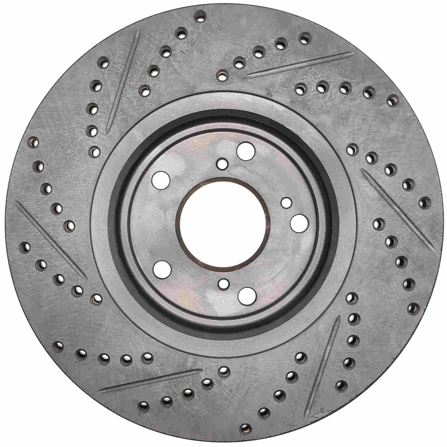 StopTech 17-18 Acura ILX Sport Slotted & Drilled Front Left Cryo Rotor 127.40094CL