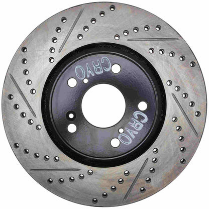 StopTech  Sport Cryo Drilled/Slotted Brake Rotor; Rear Right