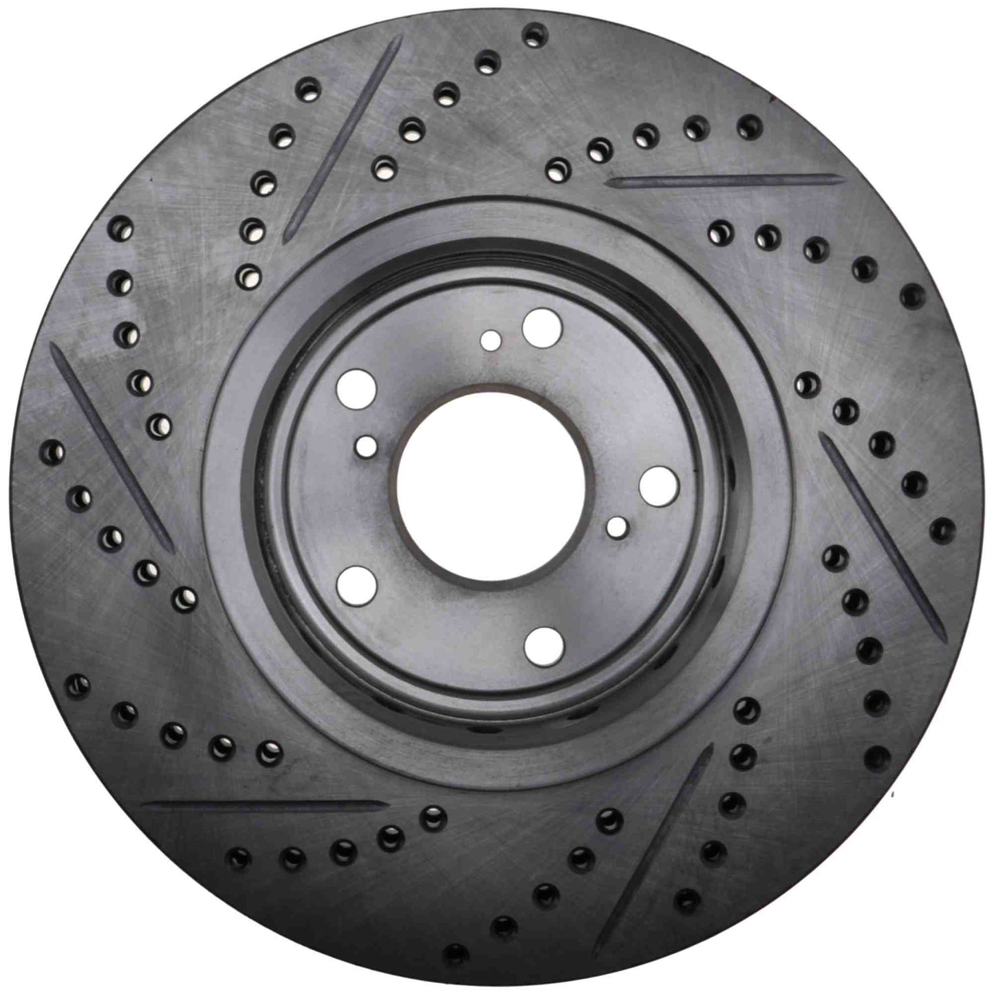 StopTech 2017-2019 Acura ILX Slotted & Drilled Front Left Rotor 127.40094L