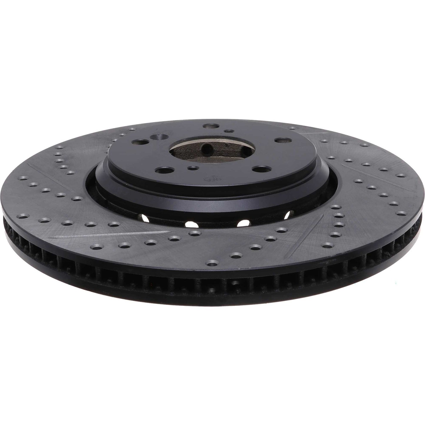 StopTech 2017-2019 Acura ILX Slotted & Drilled Front Right Rotor 127.40094R