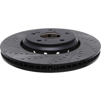 StopTech 2017-2019 Acura ILX Slotted & Drilled Front Right Rotor 127.40094R