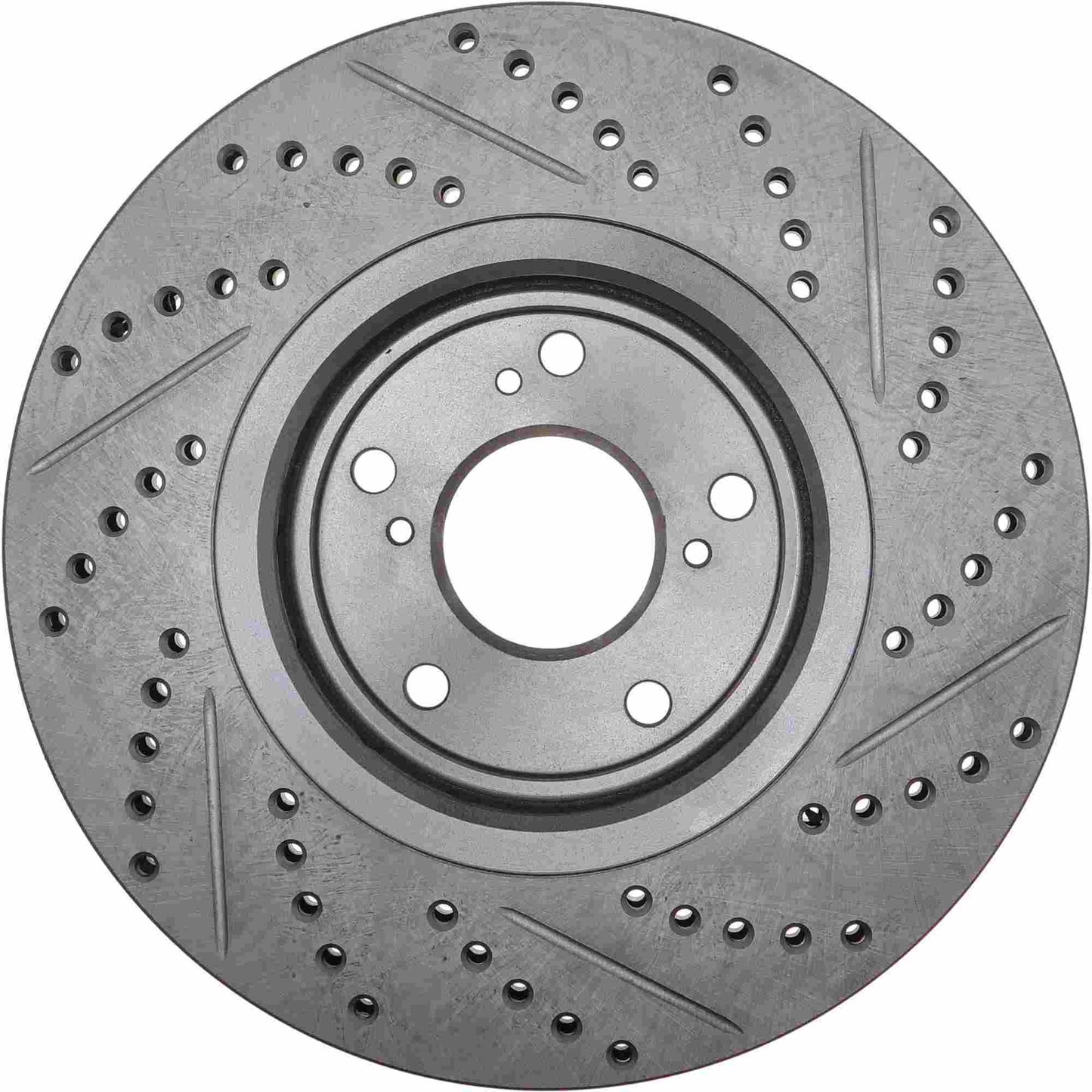 StopTech 2017-2019 Acura ILX Slotted & Drilled Front Right Rotor 127.40094R