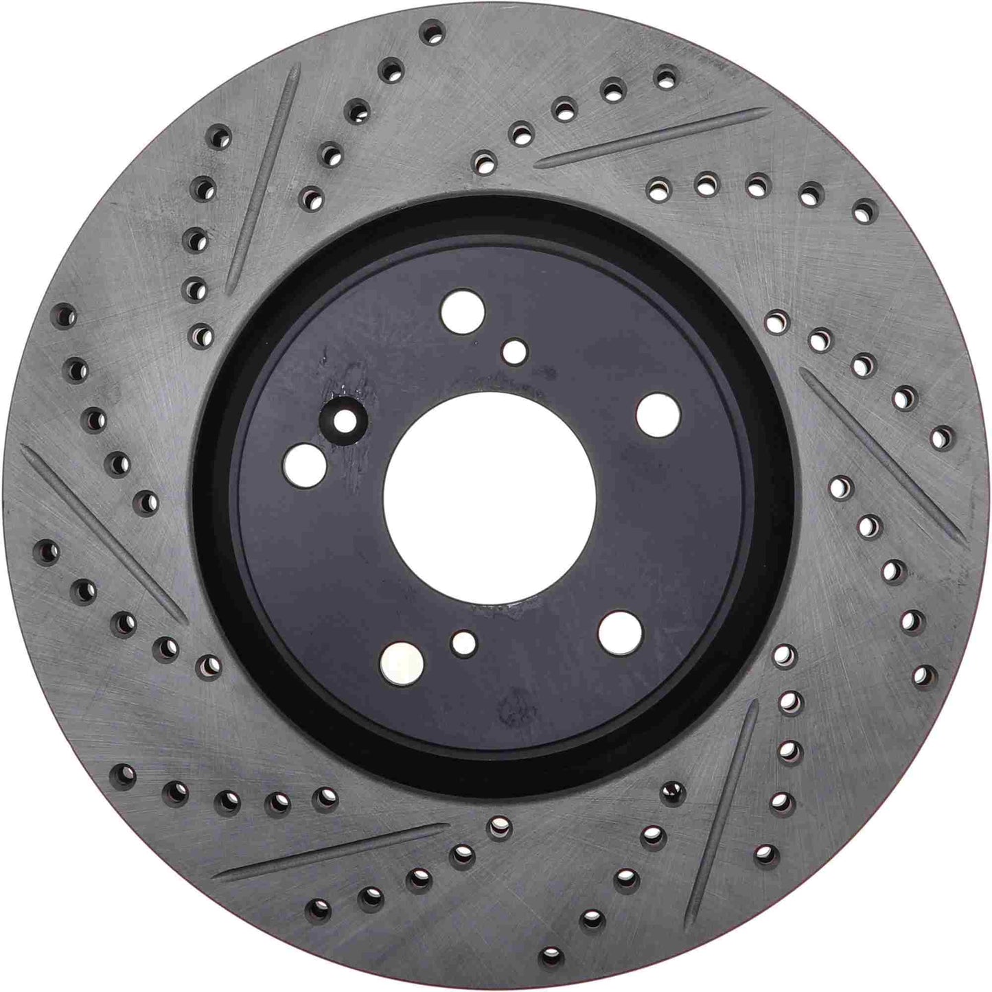 StopTech 2017-2019 Acura ILX Slotted & Drilled Front Right Rotor 127.40094R