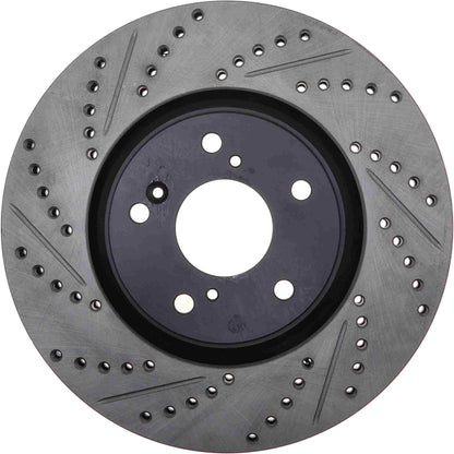 StopTech 2017-2019 Acura ILX Slotted & Drilled Front Right Rotor 127.40094R