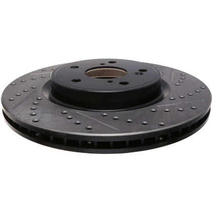 StopTech 2017 Honda CR-V Sport Drilled & Slotted Rotor - Left Front 127.40096L
