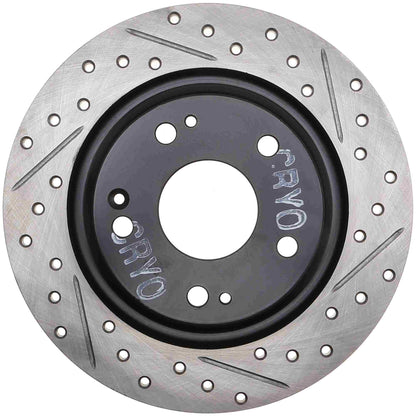 StopTech 17-20 Honda Civic Sportstop Cryo Drilled & Slotted Rotor - Left Rear 127.40097CL