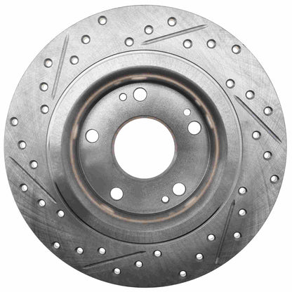 StopTech 17-20 Honda Civic Sport Drilled & Slotted Rotor - Left Rear 127.40097L