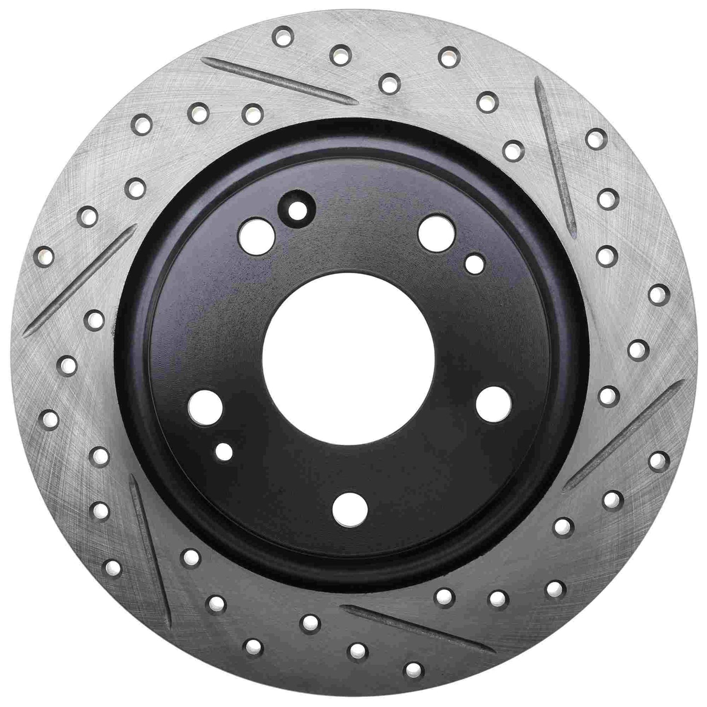 StopTech 17-20 Honda Civic Sport Drilled & Slotted Rotor - Left Rear 127.40097L