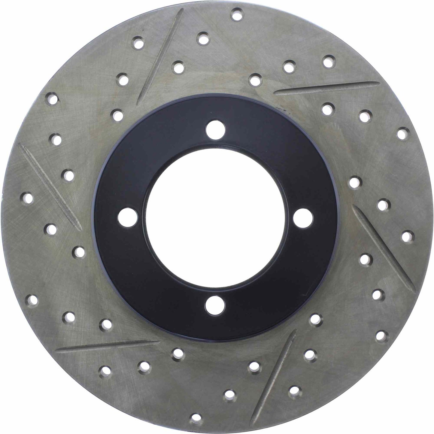 StopTech 75-78 Datsun 280Z SportStop Slotted & Drilled Front Right Cryo Rotor 127.42004CR