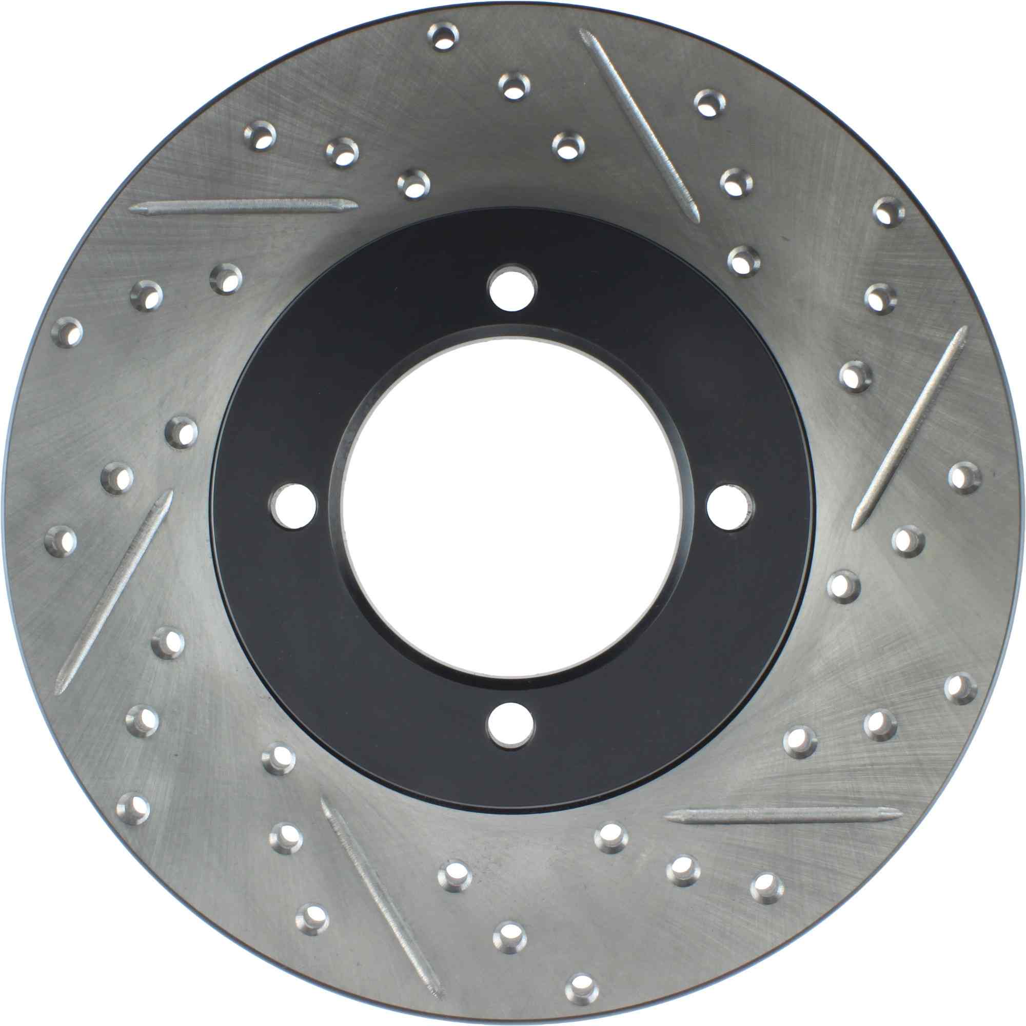 StopTech Sport Drilled/Slotted Brake Rotor; Front Left