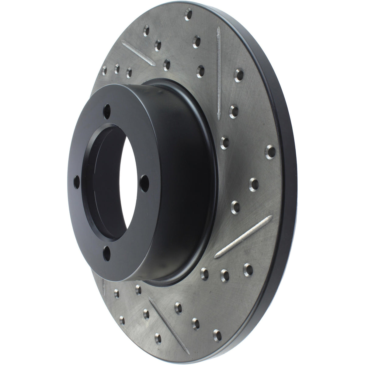 StopTech Sport Drilled/Slotted Brake Rotor; Front Left