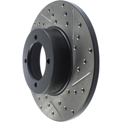 StopTech Sport Drilled/Slotted Brake Rotor; Front Left