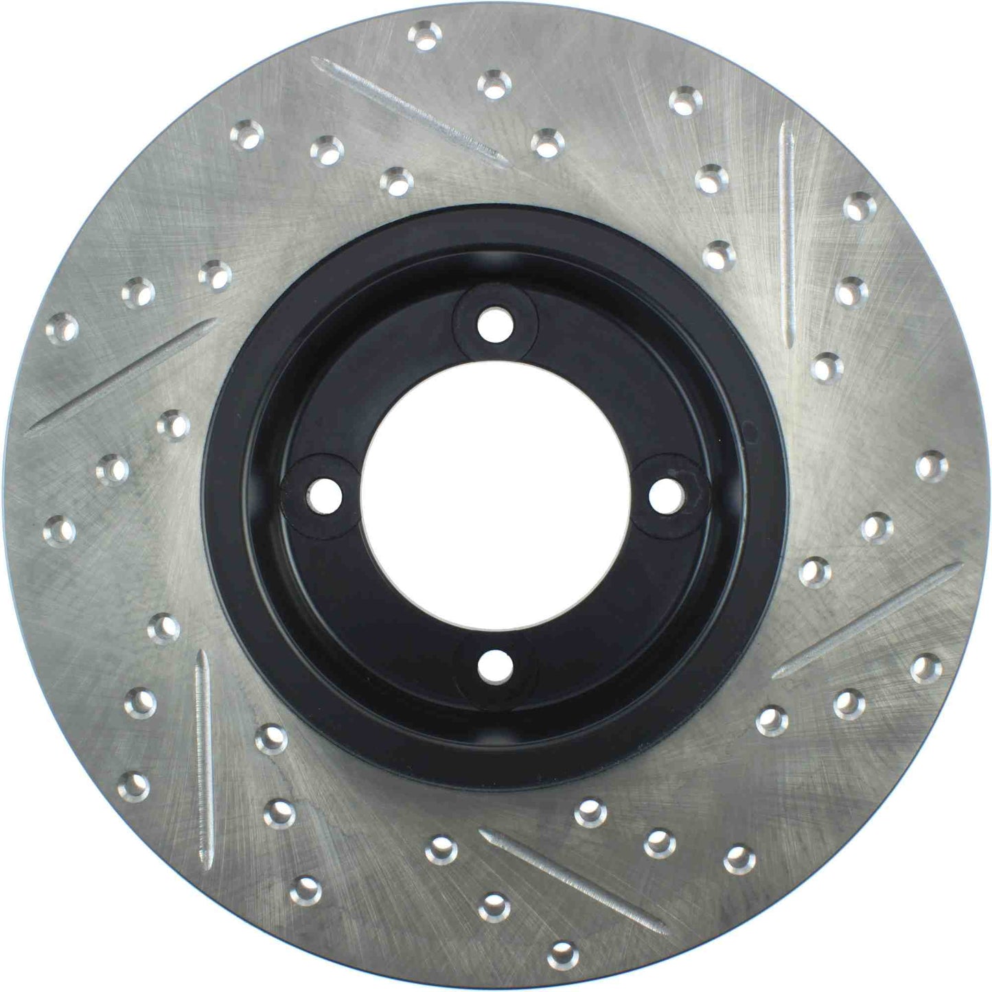 StopTech Sport Drilled/Slotted Brake Rotor; Front Right