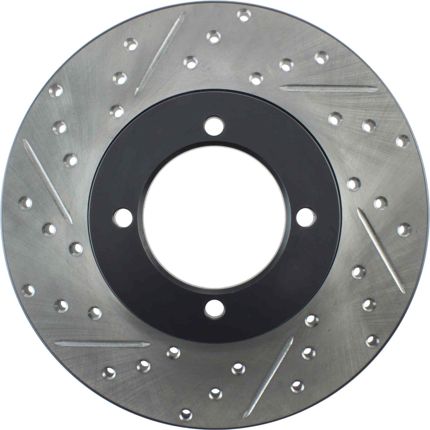 StopTech Sport Drilled/Slotted Brake Rotor; Front Right