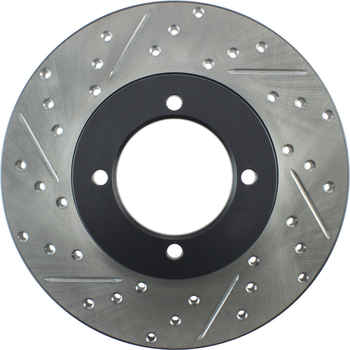 StopTech Sport Drilled/Slotted Brake Rotor; Front Right
