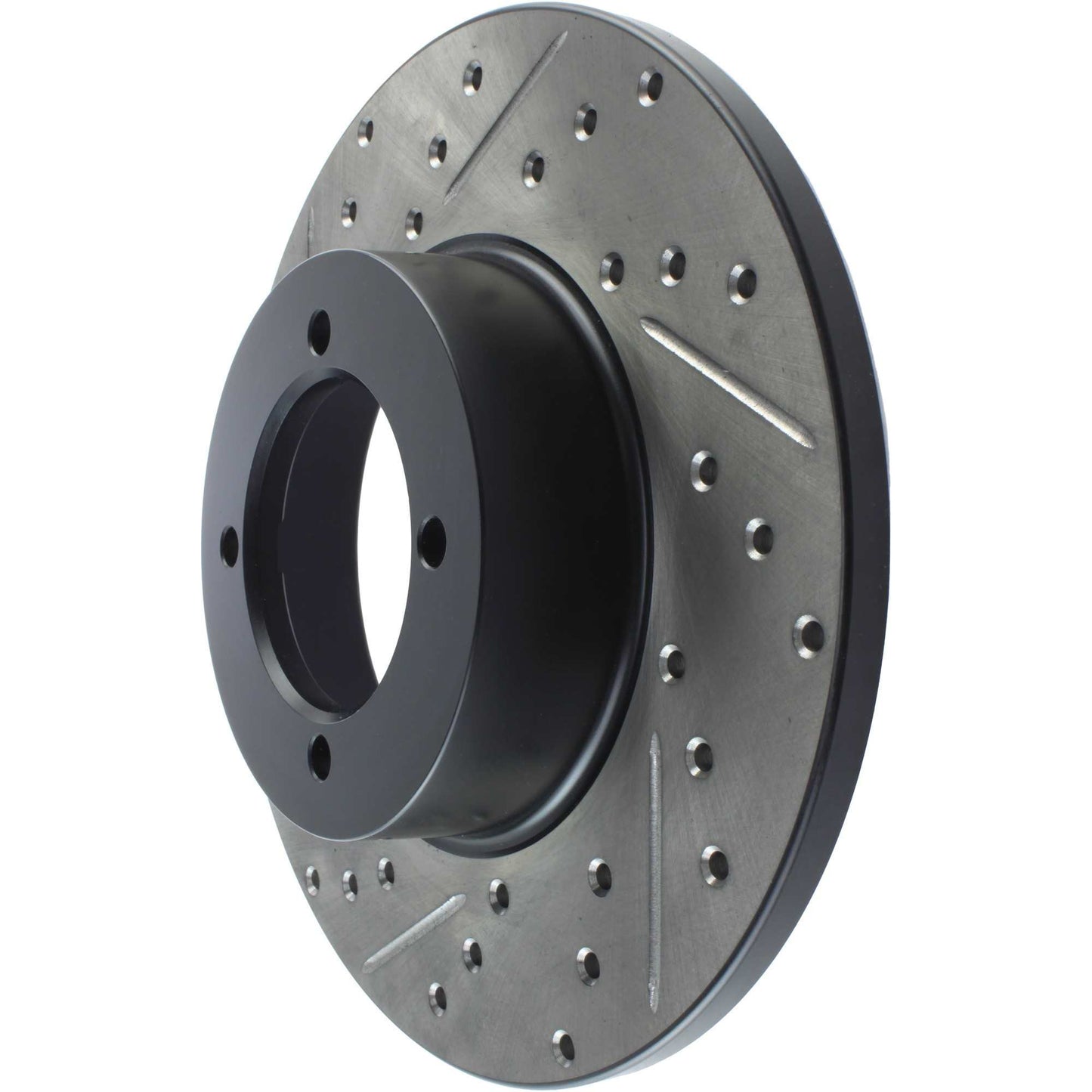 StopTech Sport Drilled/Slotted Brake Rotor; Front Right