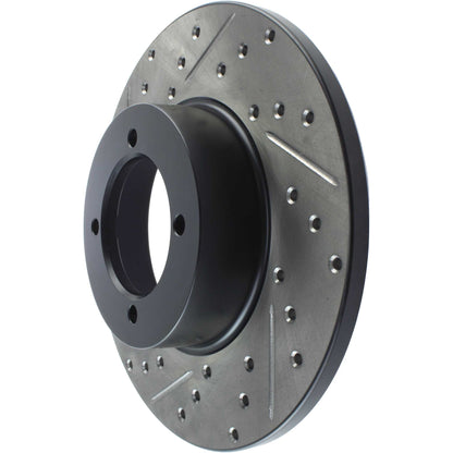 StopTech Sport Drilled/Slotted Brake Rotor; Front Right