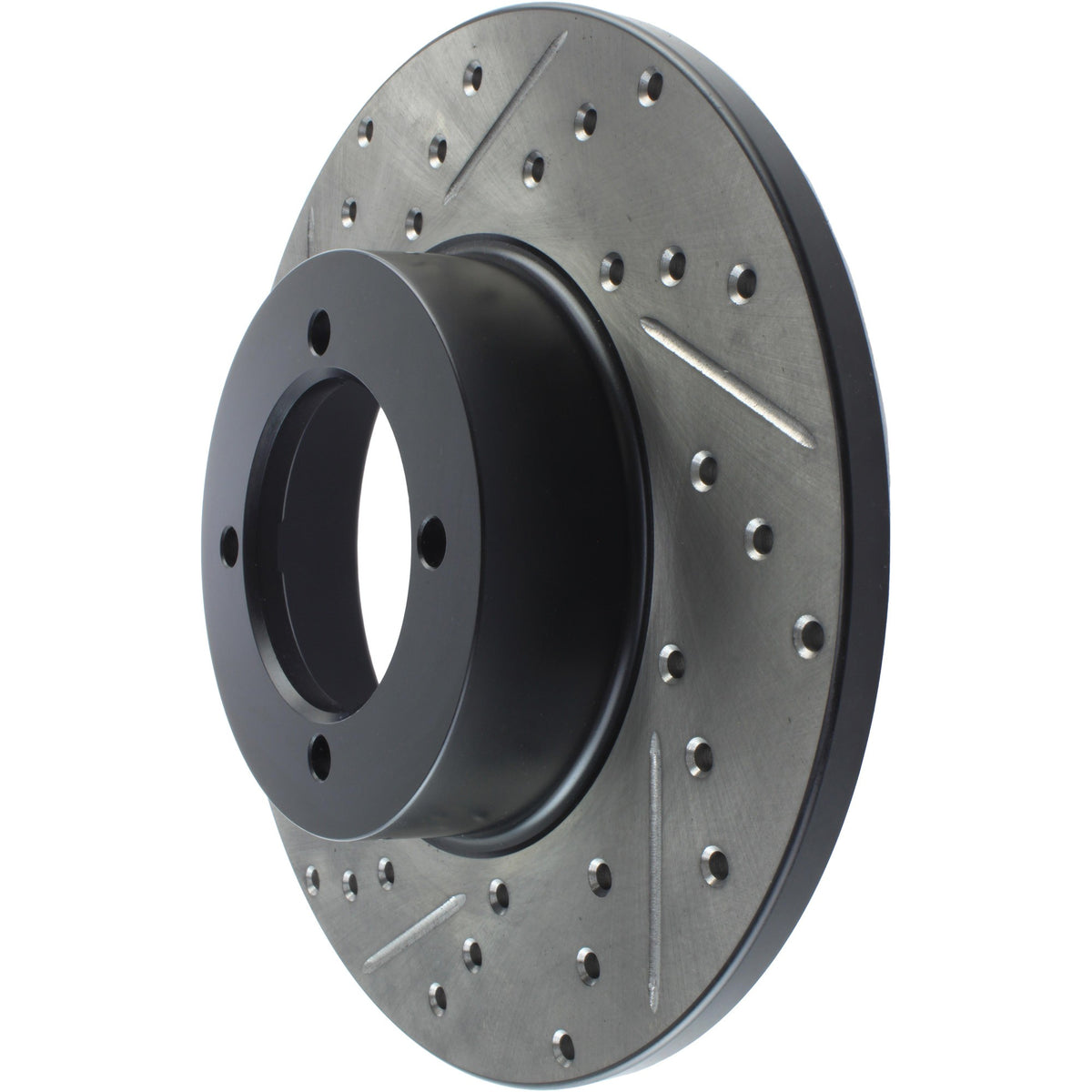 StopTech Sport Drilled/Slotted Brake Rotor; Front Right