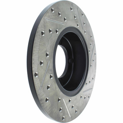 StopTech Sport Drilled/Slotted Brake Rotor; Front Right
