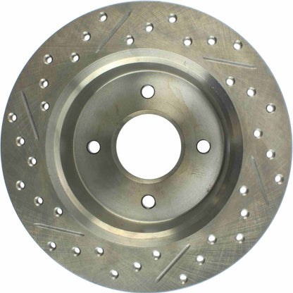 StopTech Nissan 81 280ZX SportStop Slotted & Drilled Left Rear Rotor 127.42014L