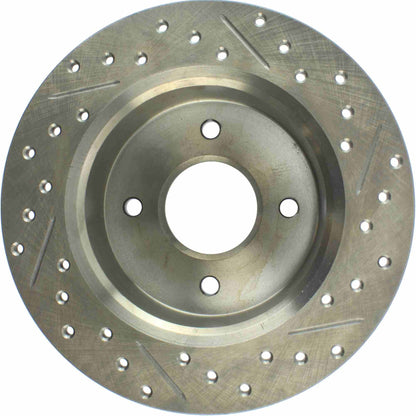 StopTech 79-81 Nissan 280ZX Sport Slotted & Drilled Rear Right Rotor 127.42014R