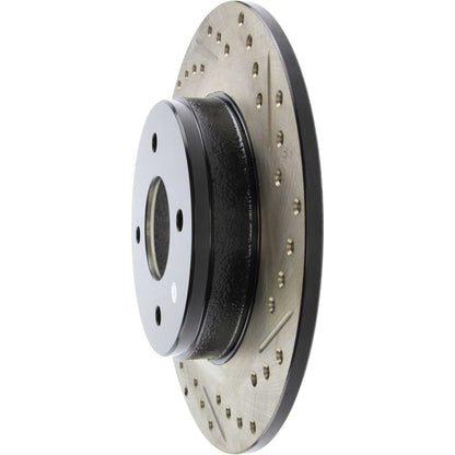 StopTech Sport Drilled/Slotted Brake Rotor; Rear Left
