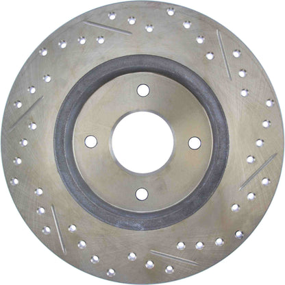 StopTech Sport Drilled/Slotted Brake Rotor; Rear Right