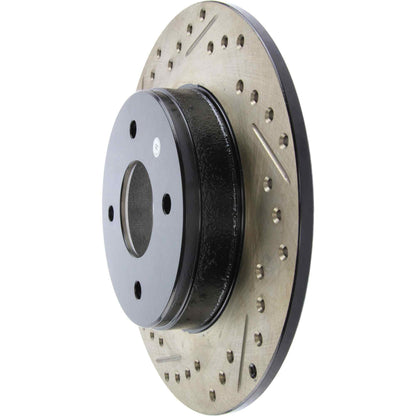 StopTech Sport Drilled/Slotted Brake Rotor; Rear Right
