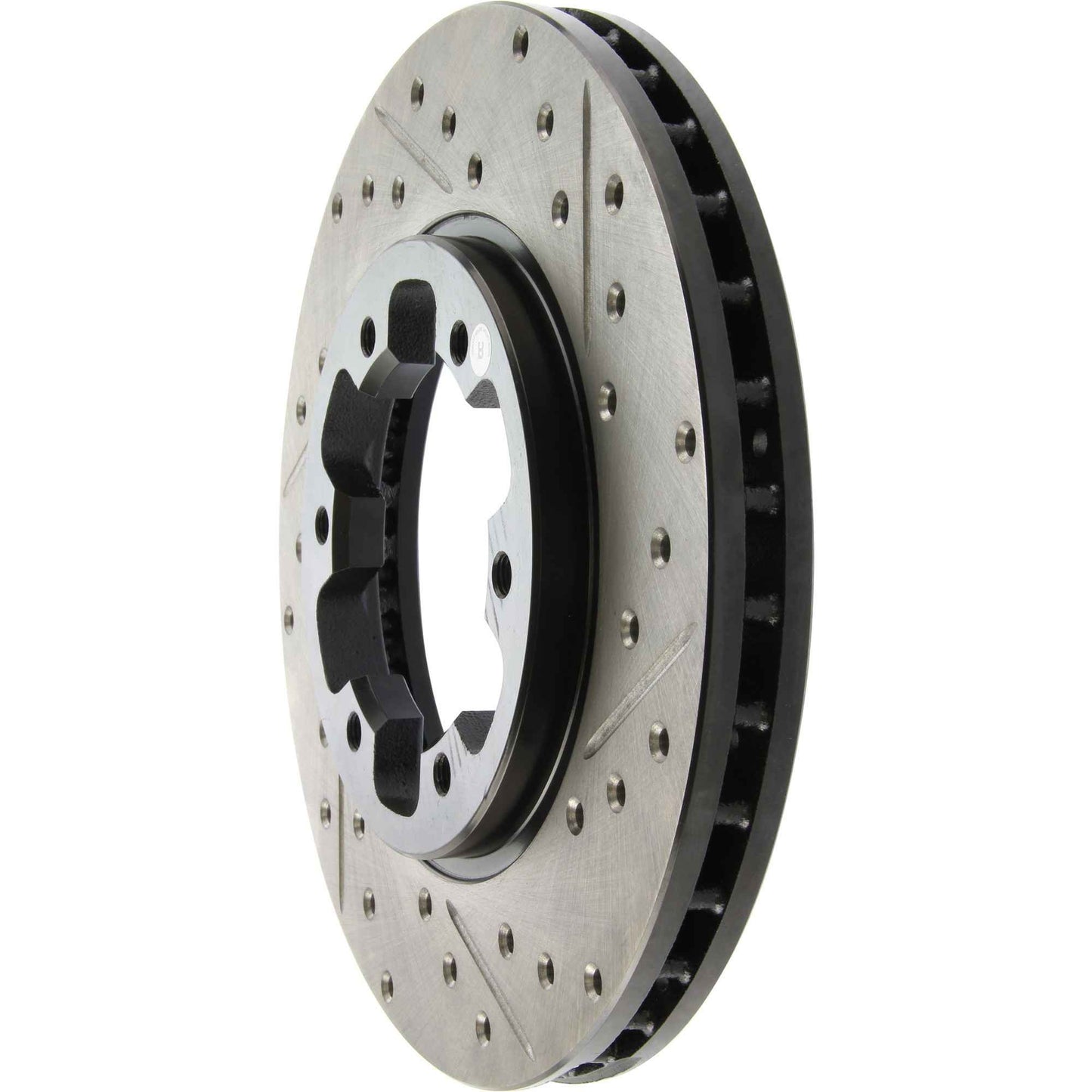 StopTech Sport Drilled/Slotted Brake Rotor; Front Left