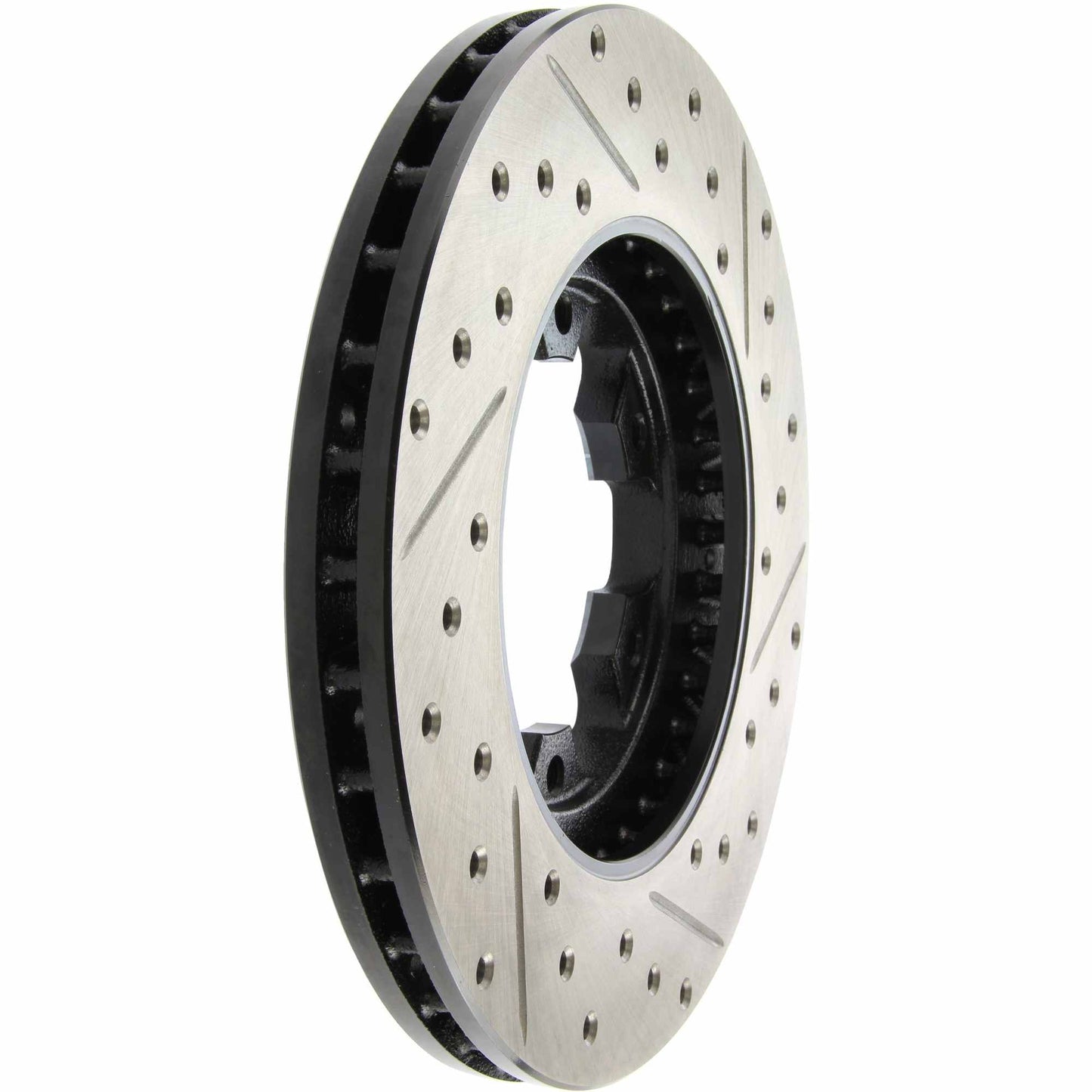 StopTech Sport Drilled/Slotted Brake Rotor; Front Right
