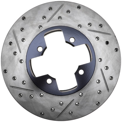 StopTech Power Slot 84-85 Nissan 300ZX Slotted & Drilled Right Front Rotor 127.42034R