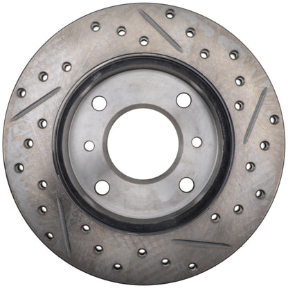 StopTech Power Slot 89-6/96 Nissan 240SX Slotted & Drilled Right Front Rotor 127.42040R