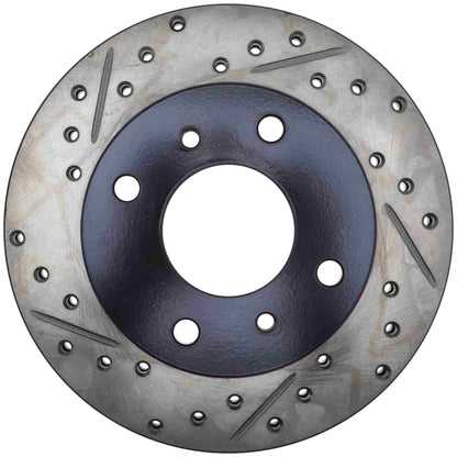 StopTech Power Slot 89-6/96 Nissan 240SX Slotted & Drilled Right Front Rotor 127.42040R