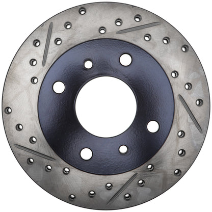 StopTech Power Slot 89-6/96 Nissan 240SX Slotted & Drilled Right Front Rotor 127.42040R