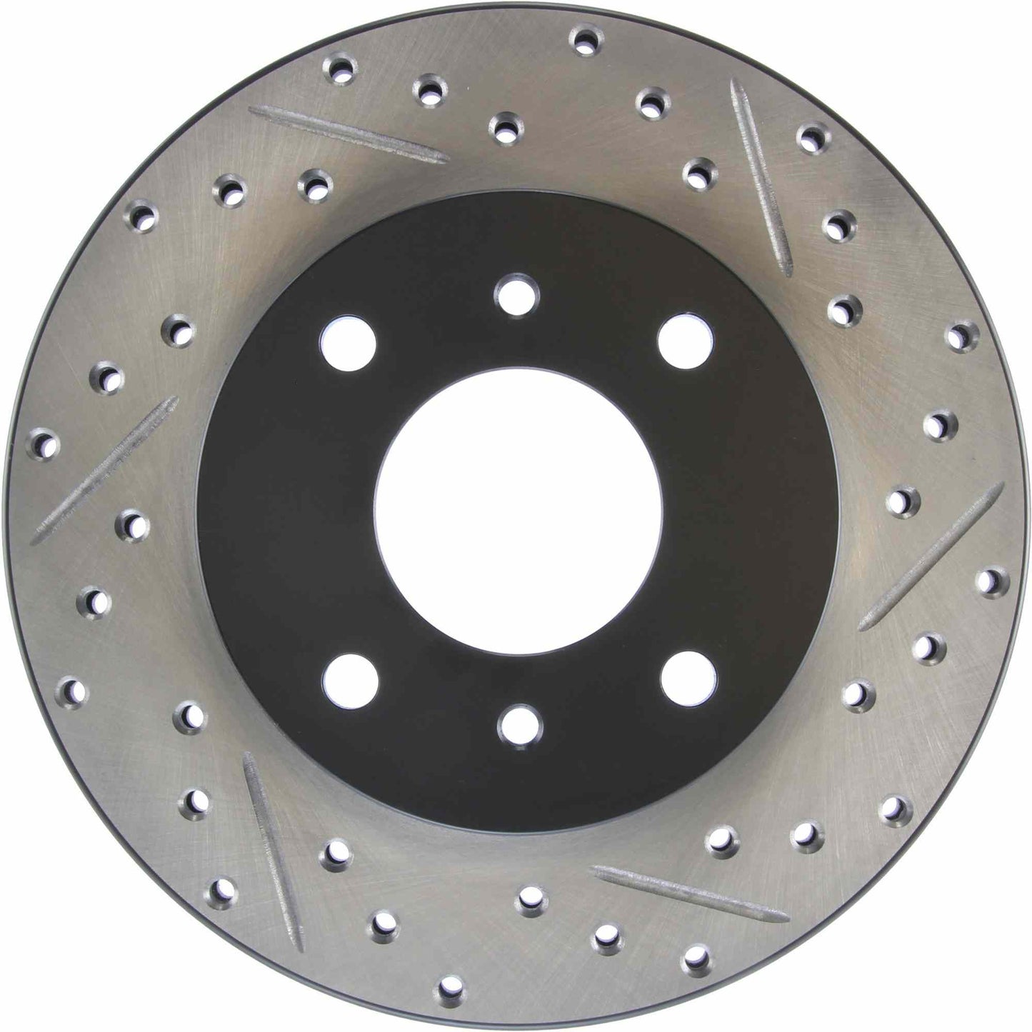 StopTech Sport Drilled/Slotted Brake Rotor; Front Left