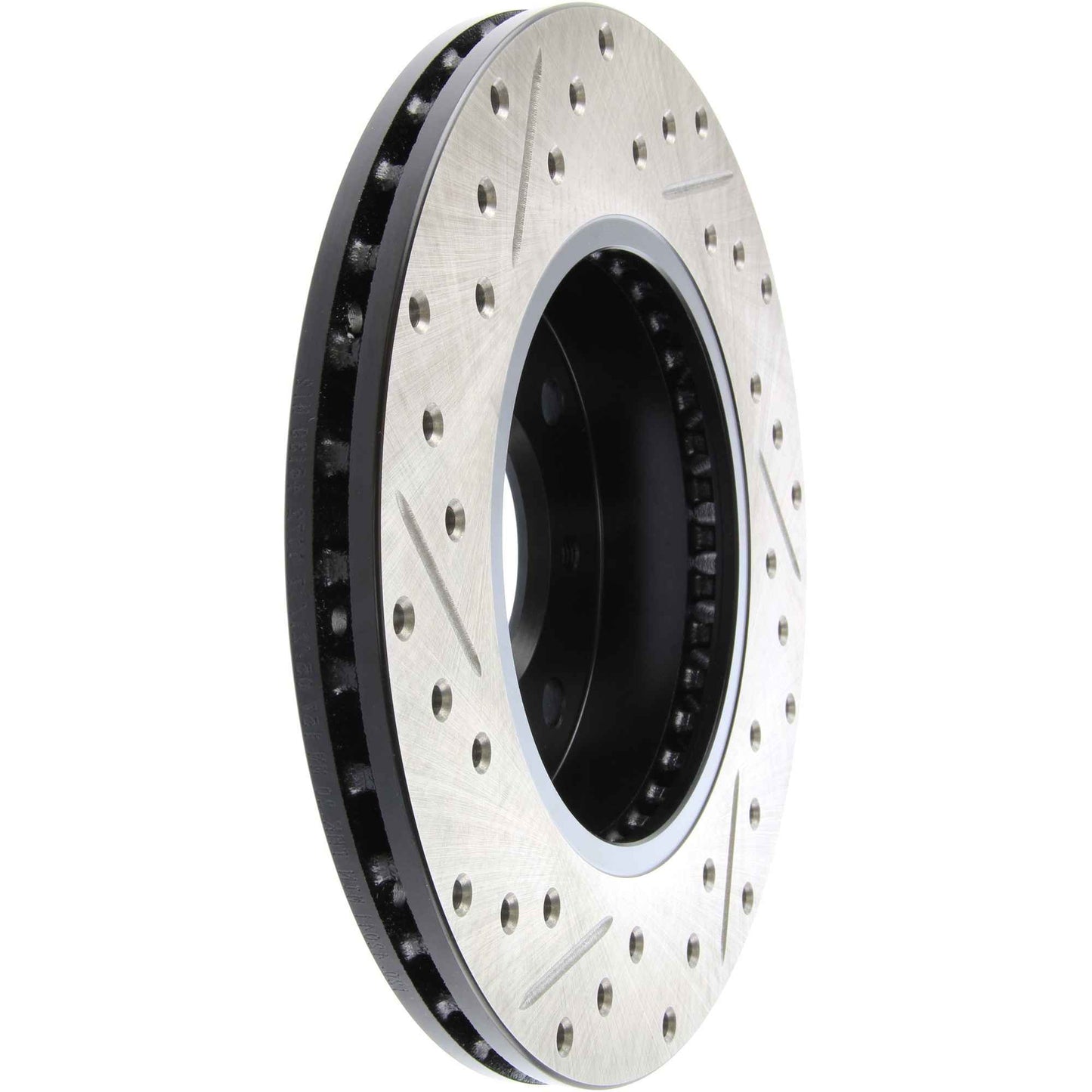 StopTech Sport Drilled/Slotted Brake Rotor; Front Left