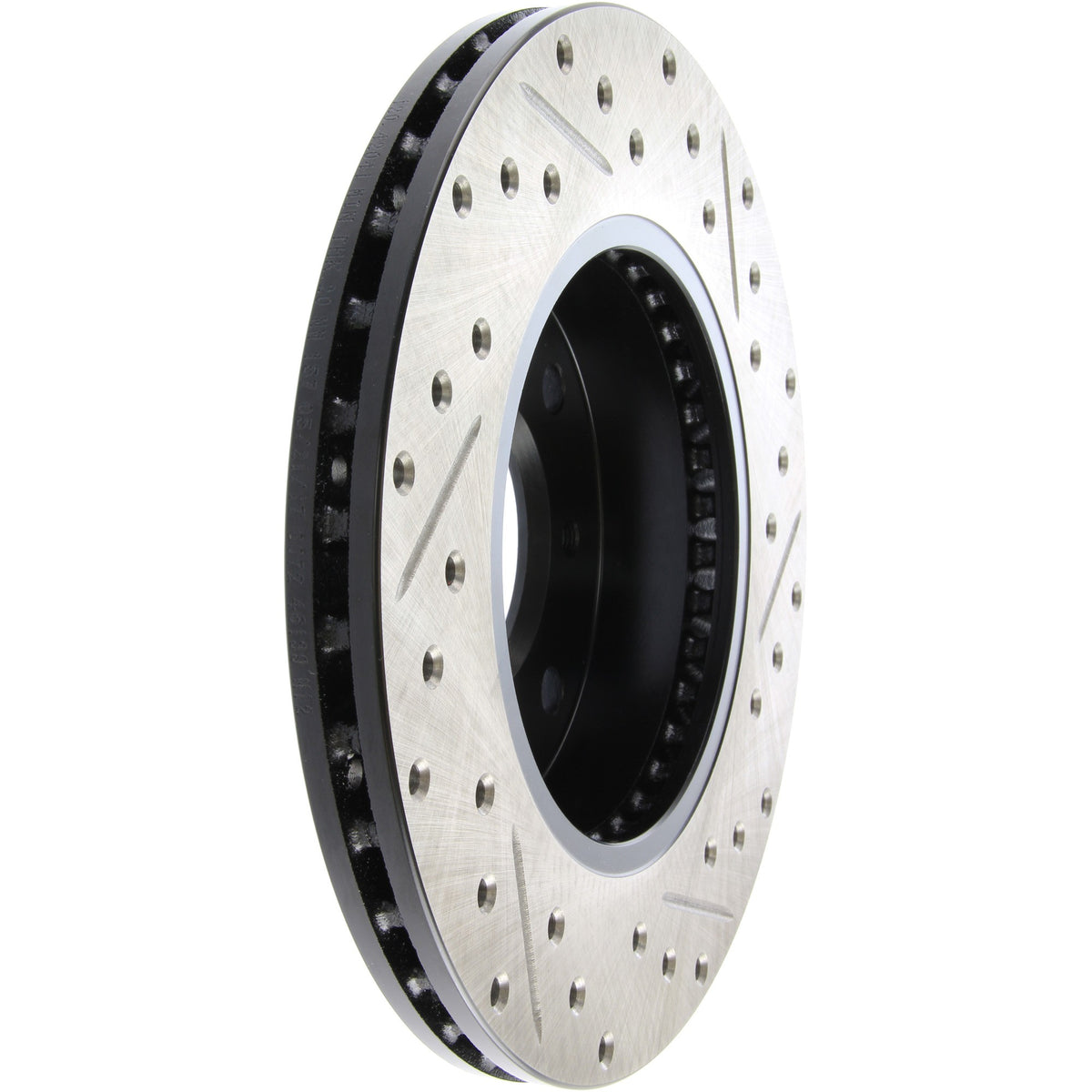 StopTech Sport Drilled/Slotted Brake Rotor; Front Right