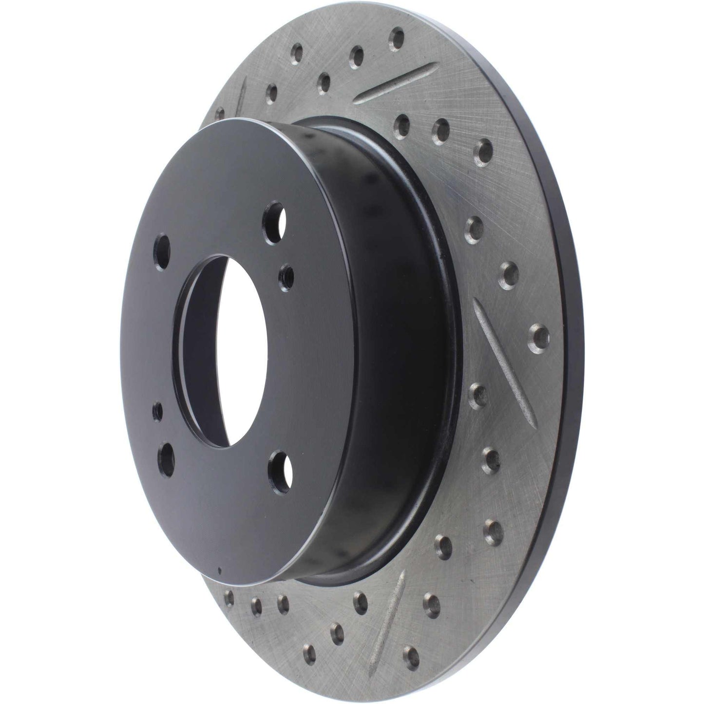 StopTech Sport Drilled/Slotted Brake Rotor; Rear Left