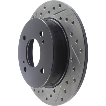 StopTech Sport Drilled/Slotted Brake Rotor; Rear Left